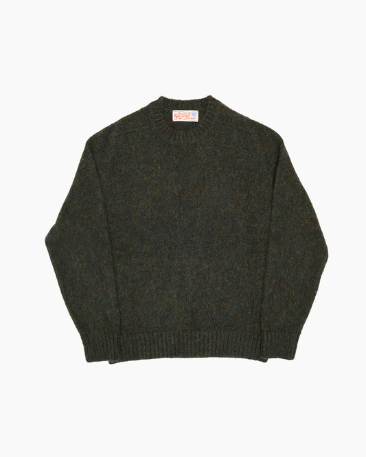 Nori Melange Brushed Shetland Knit Jumper