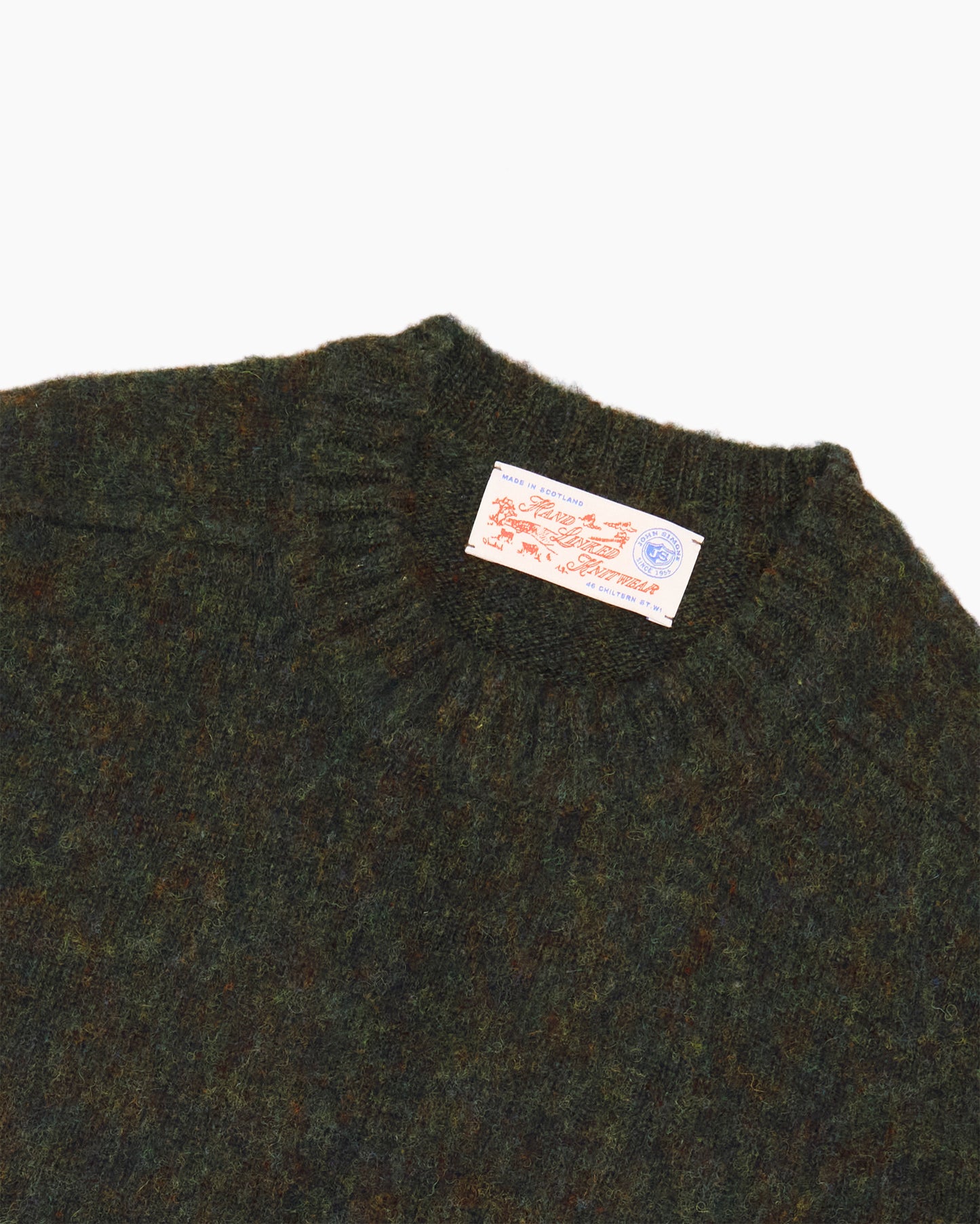 Nori Melange Brushed Shetland Knit Jumper