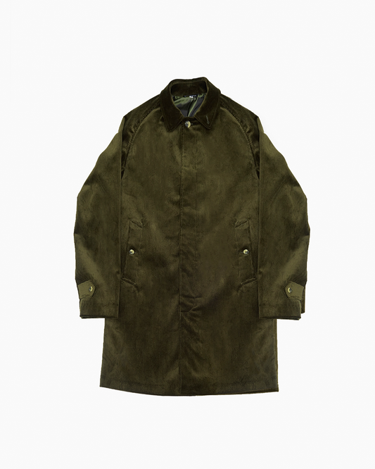 Olive Heavy Corduroy Overcoat