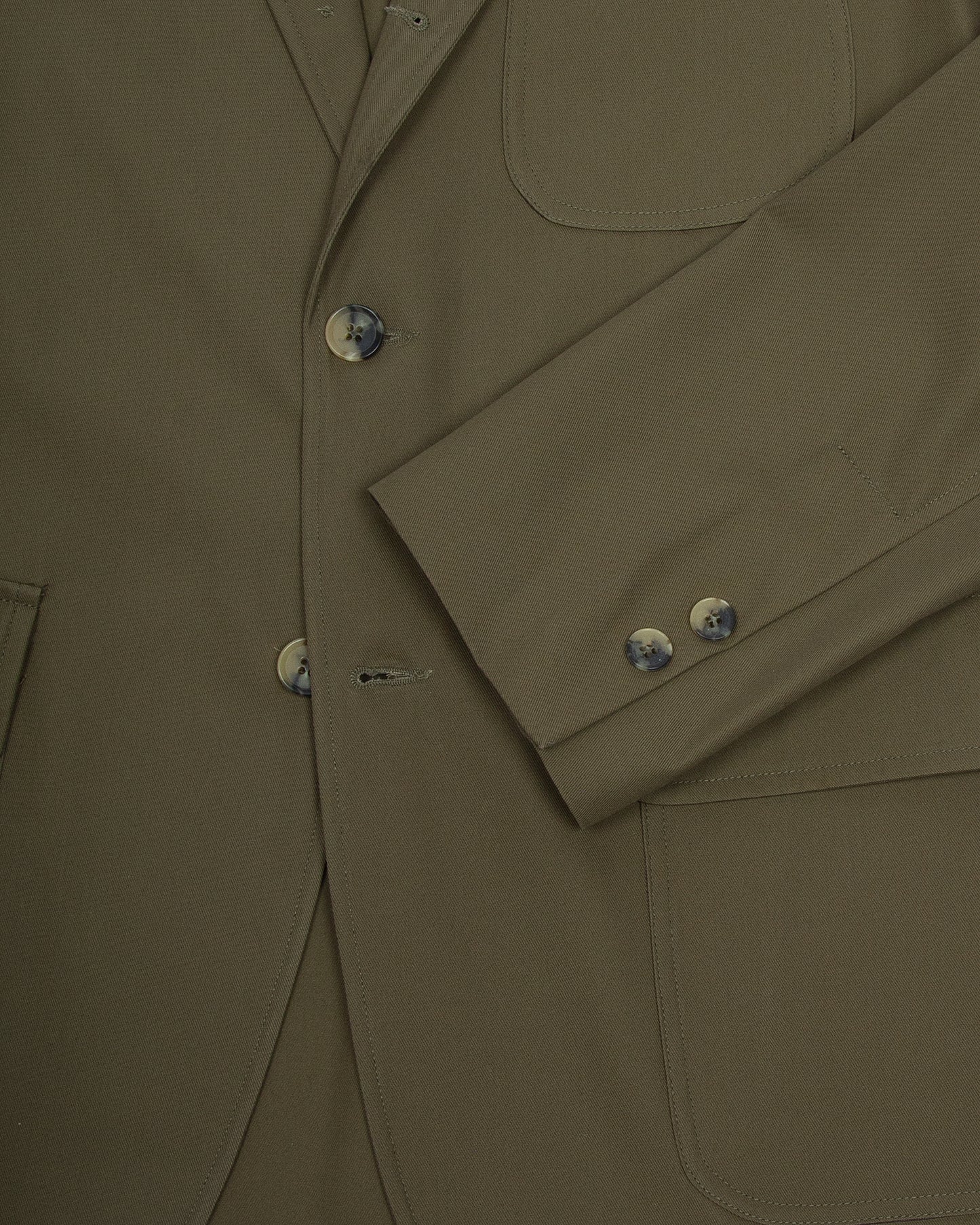 Japanese Olive Cotton Twill Ivy Jacket