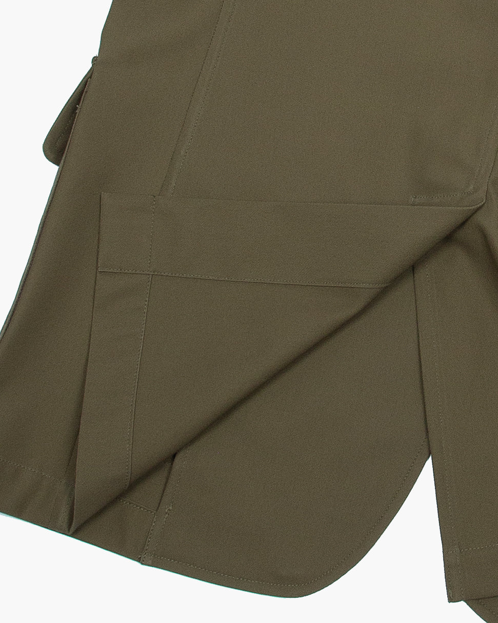 Japanese Olive Cotton Twill Ivy Jacket