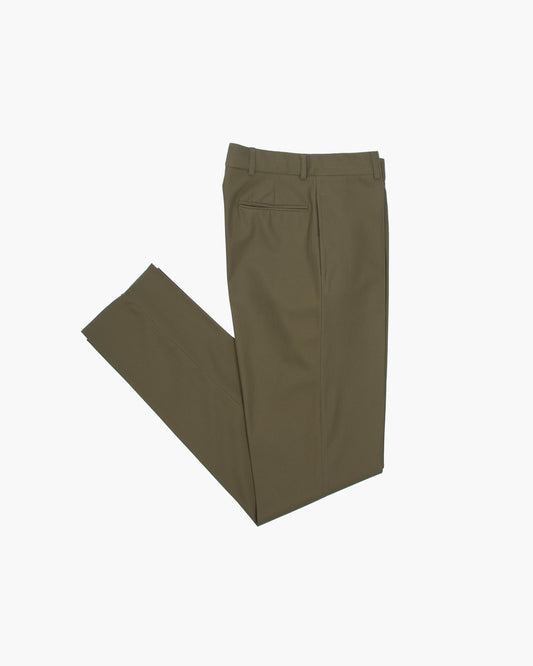 Japanese Olive Cotton Twill Ivy Trouser