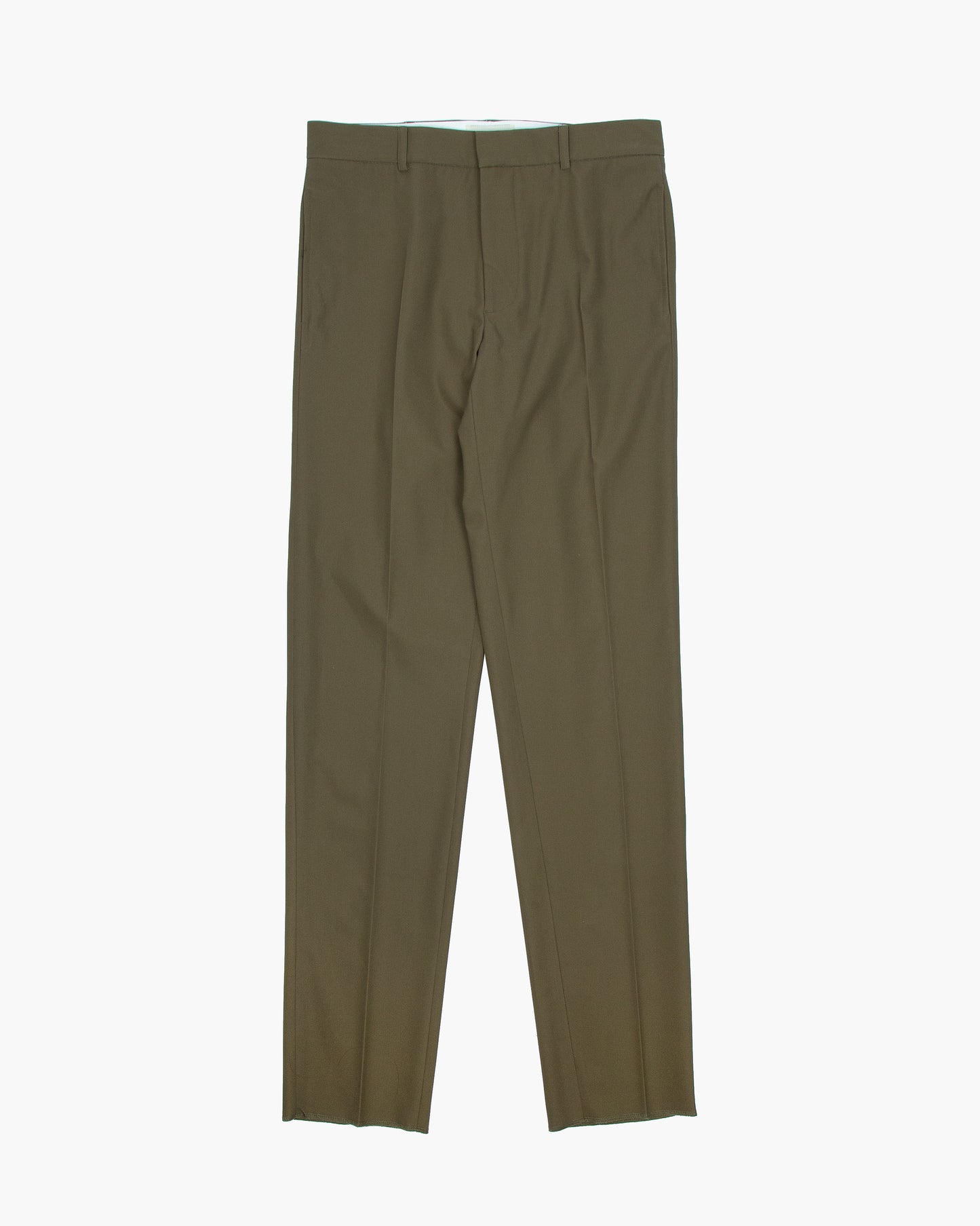 Japanese Olive Cotton Twill Ivy Trouser
