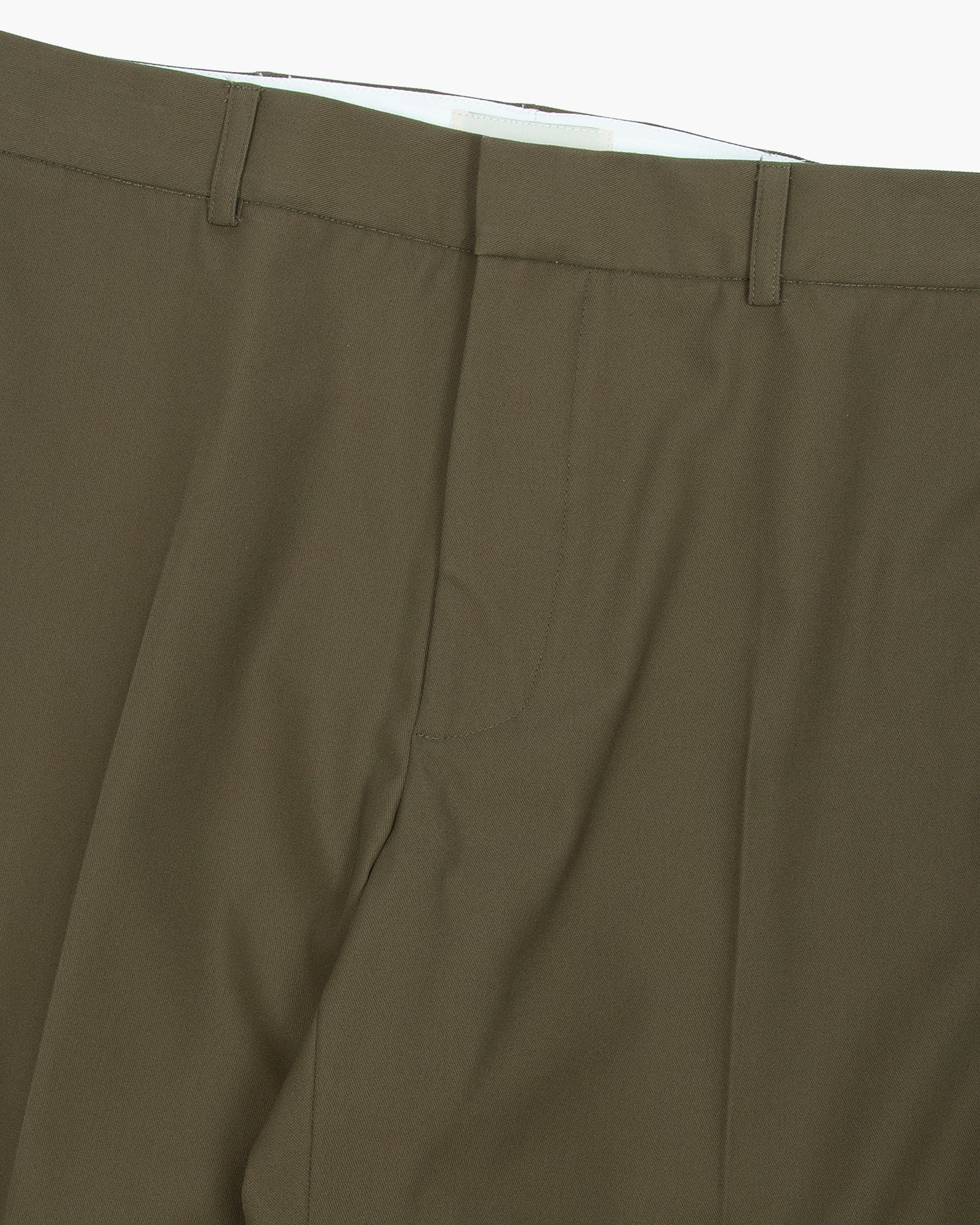 Japanese Olive Cotton Twill Ivy Trouser