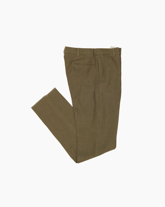 Olive Linen Ivy Trouser