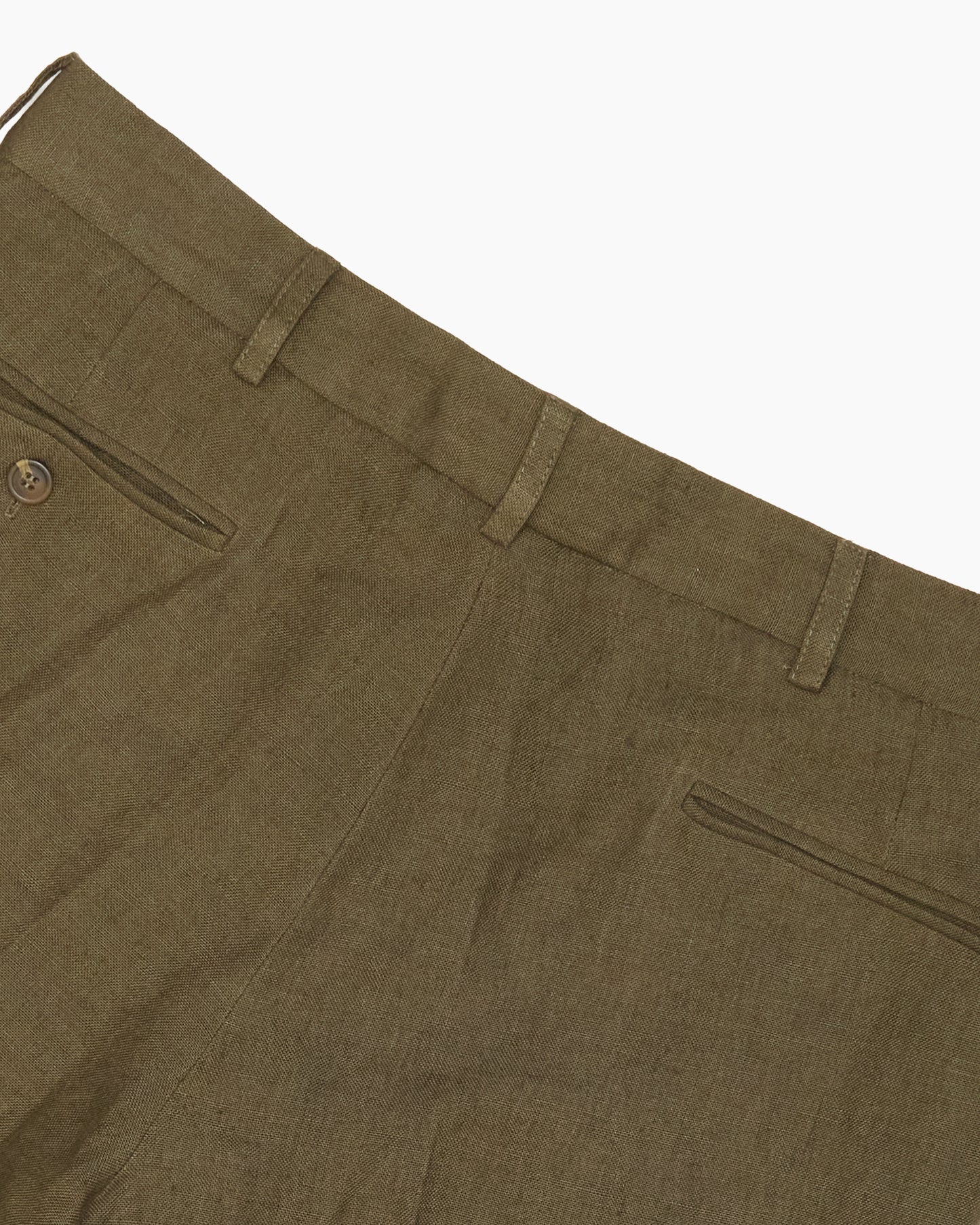 Olive Linen Ivy Trouser