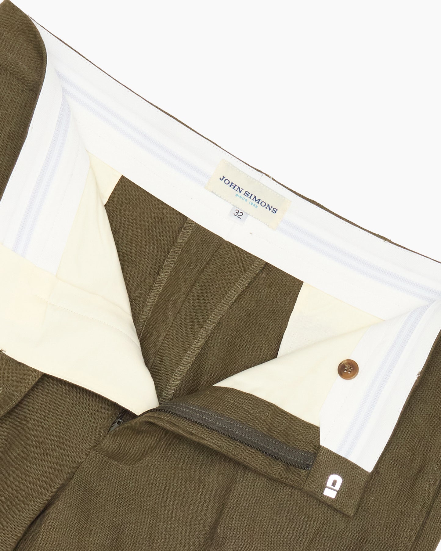 Olive Linen Ivy Trouser
