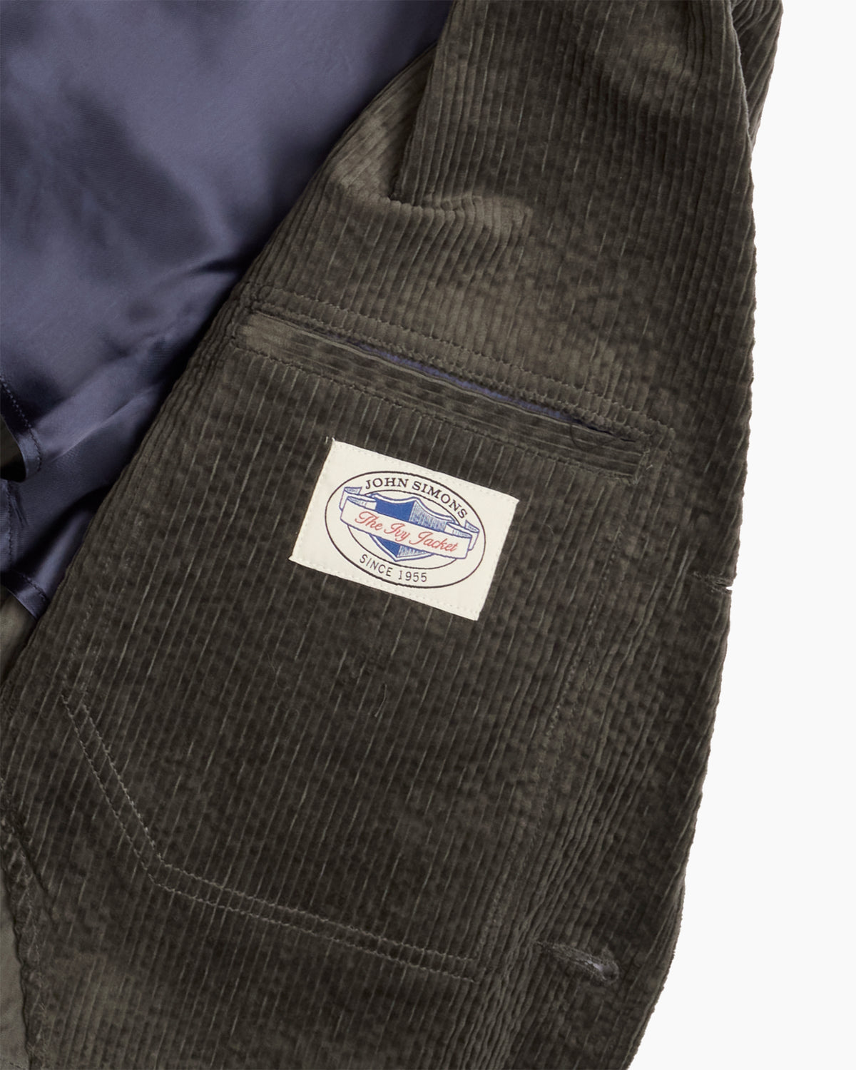 Olive Seersucker Corduroy Ivy Jacket