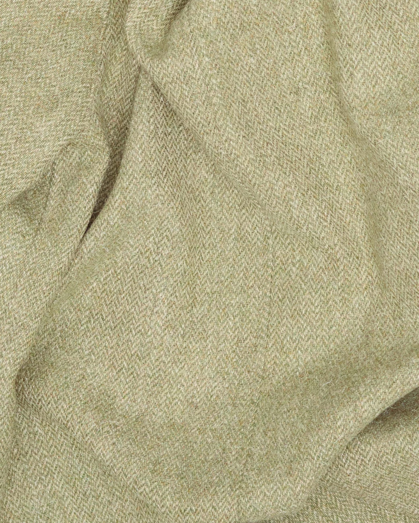 Archive Celadon Green Parquet Tweed Overcoat