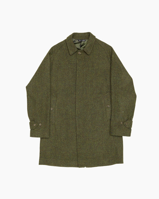 Green Harris Tweed Overcoat