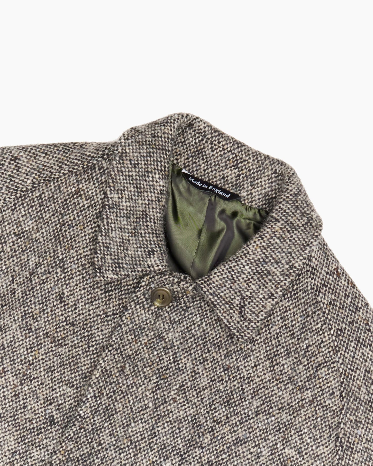 Full Length Grey 50s Donegal Magee Overcoat