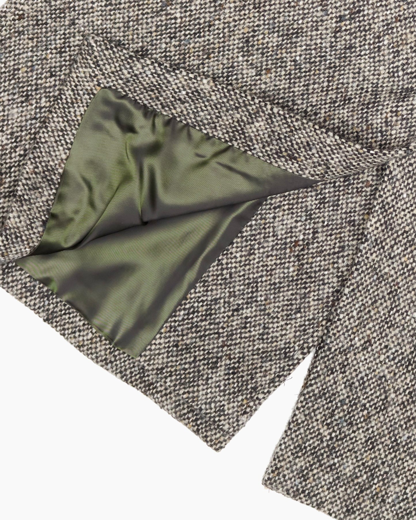 Full Length Grey 50s Donegal Magee Overcoat