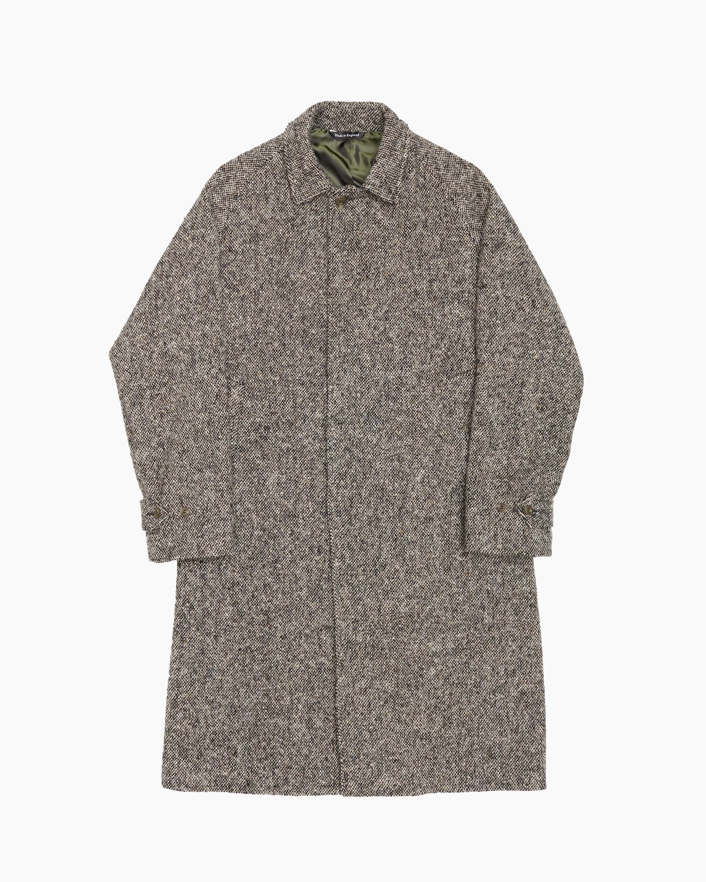 Full Length Grey 50s Donegal Magee Overcoat