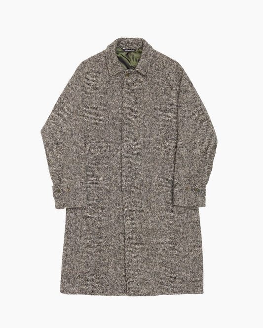 Full Length Grey 50s Donegal Magee Overcoat