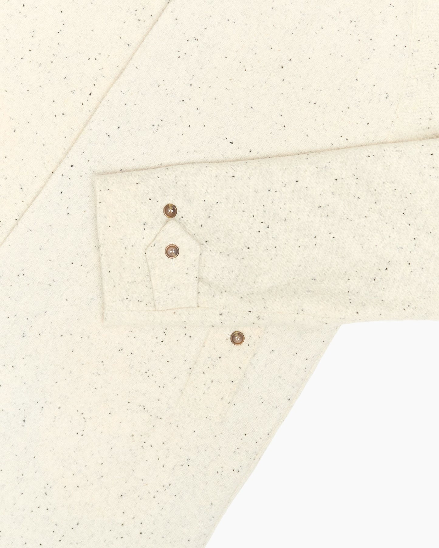 Full Length Vanilla Cream Harris Tweed Overcoat