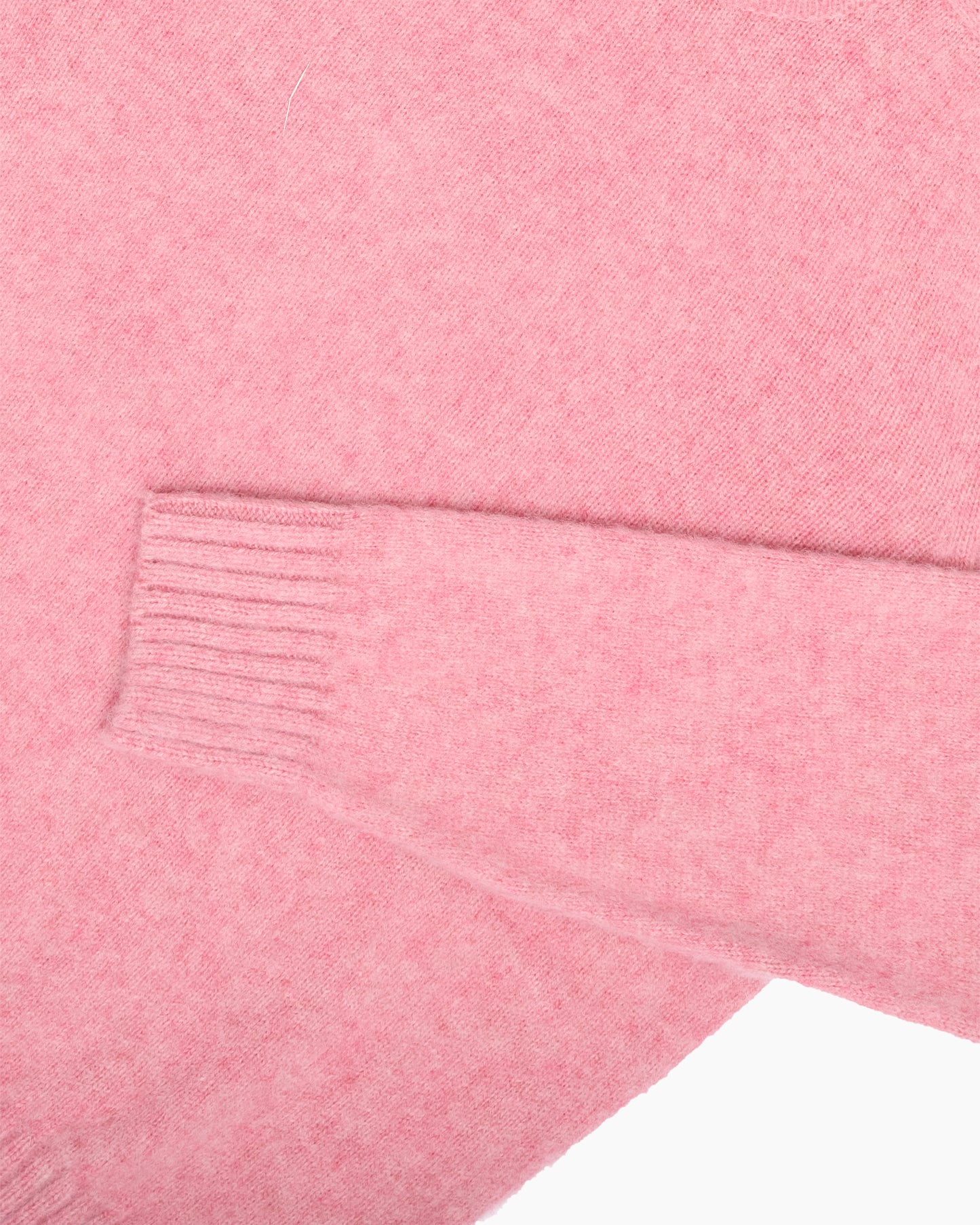 Pink Melange Brushed Shetland Knit Jumper