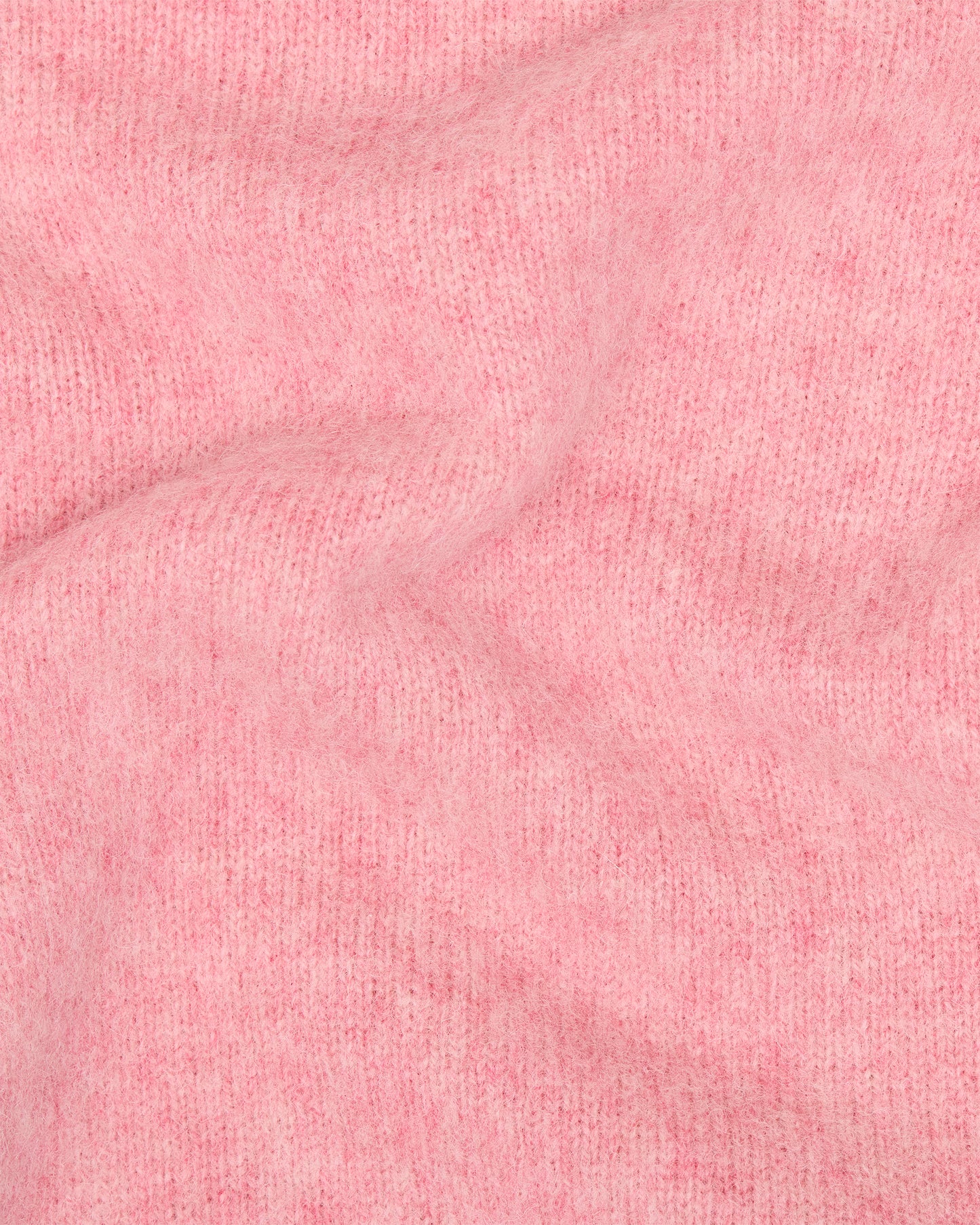 Pink Melange Brushed Shetland Knit Jumper