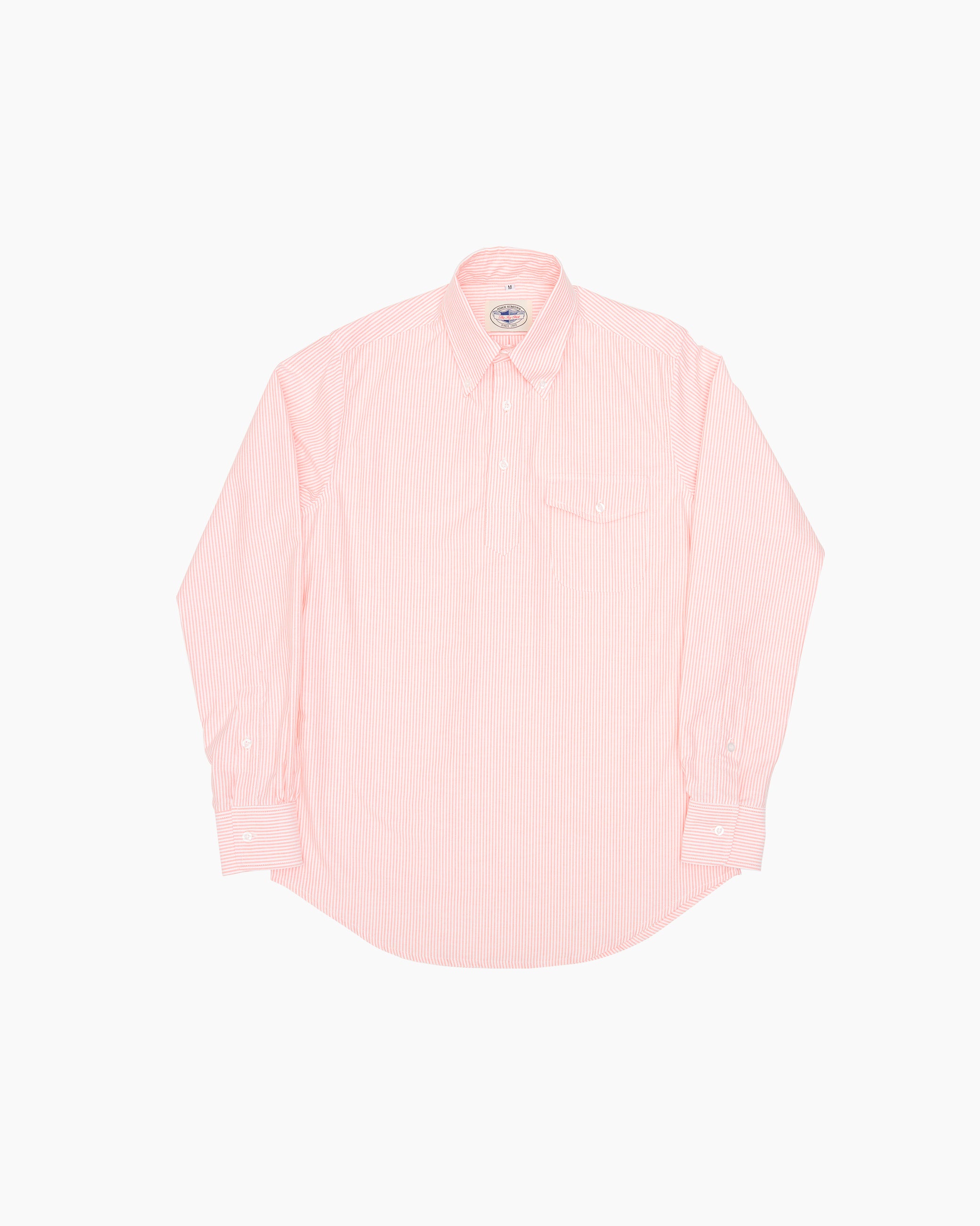 Orange University Stripe Ivy League Popover Shirt – JOHN SIMONS