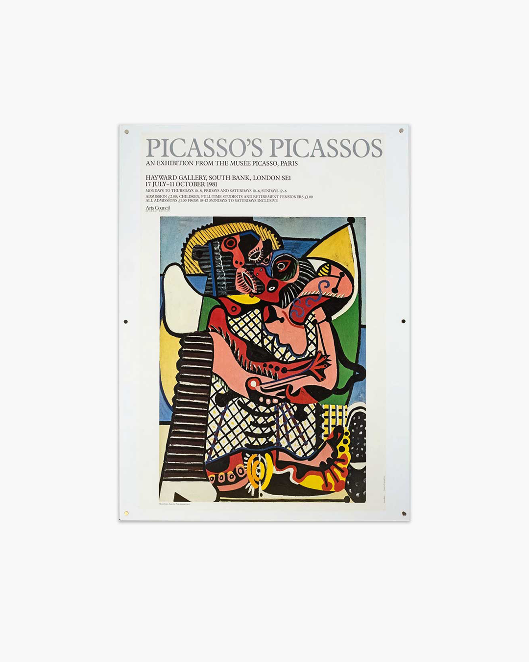 1981 Picasso's Picassos Poster