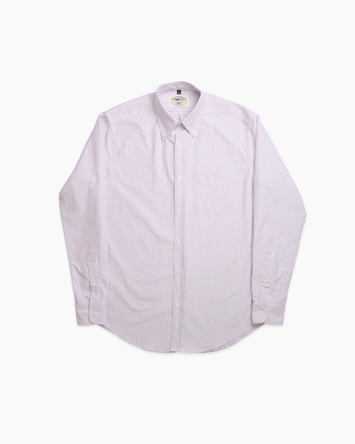 Purple University Stripe Oxford Ivy Shirt
