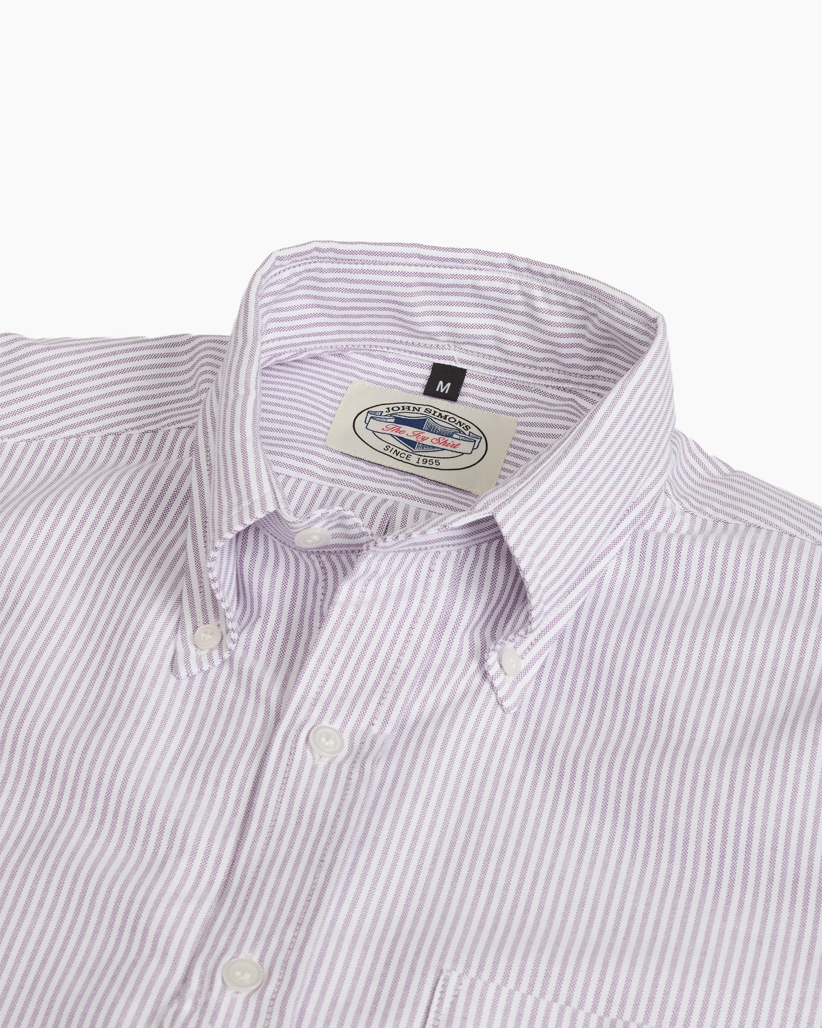 Purple University Stripe Oxford Ivy Shirt
