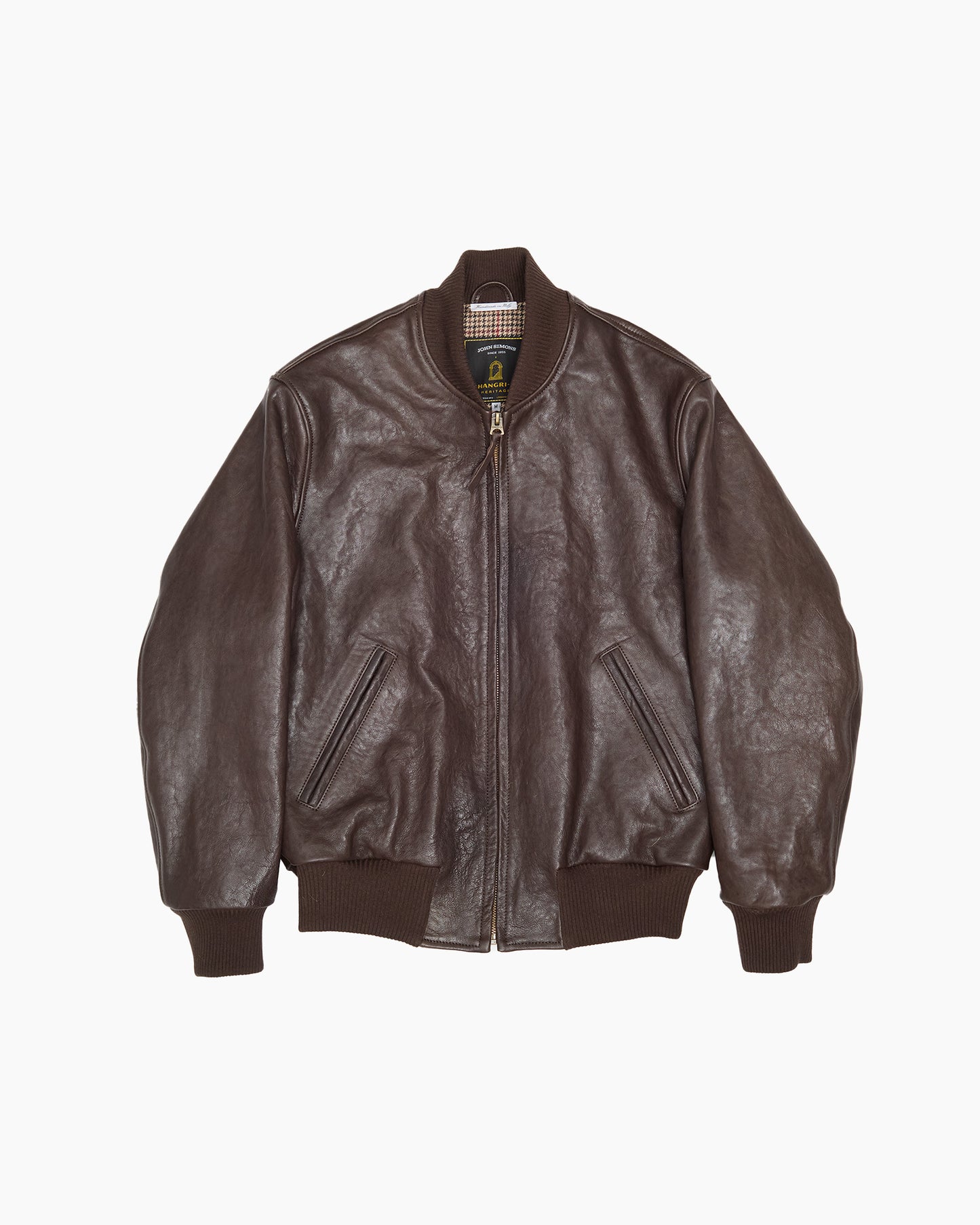 Leather '50s Bomber Jacket