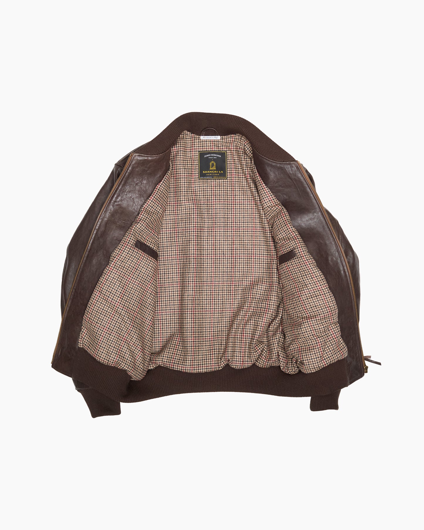 Leather '50s Bomber Jacket