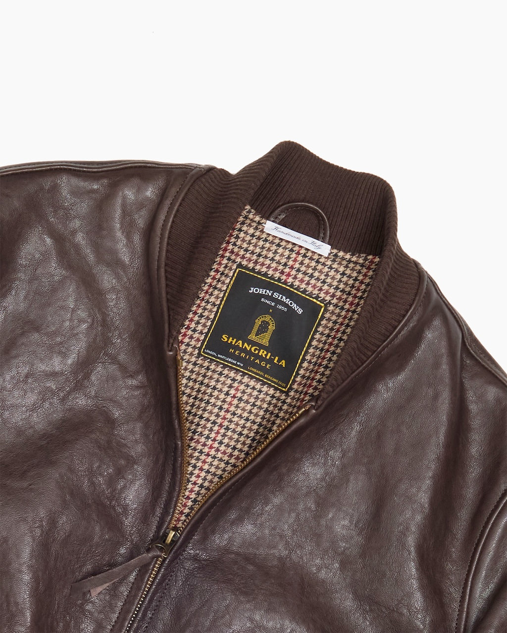 Leather '50s Bomber Jacket