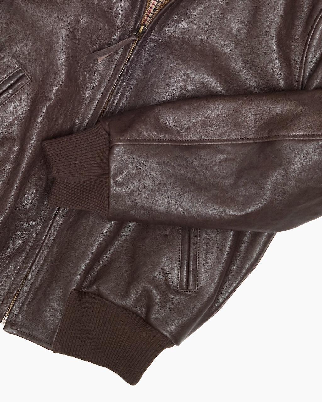Leather '50s Bomber Jacket