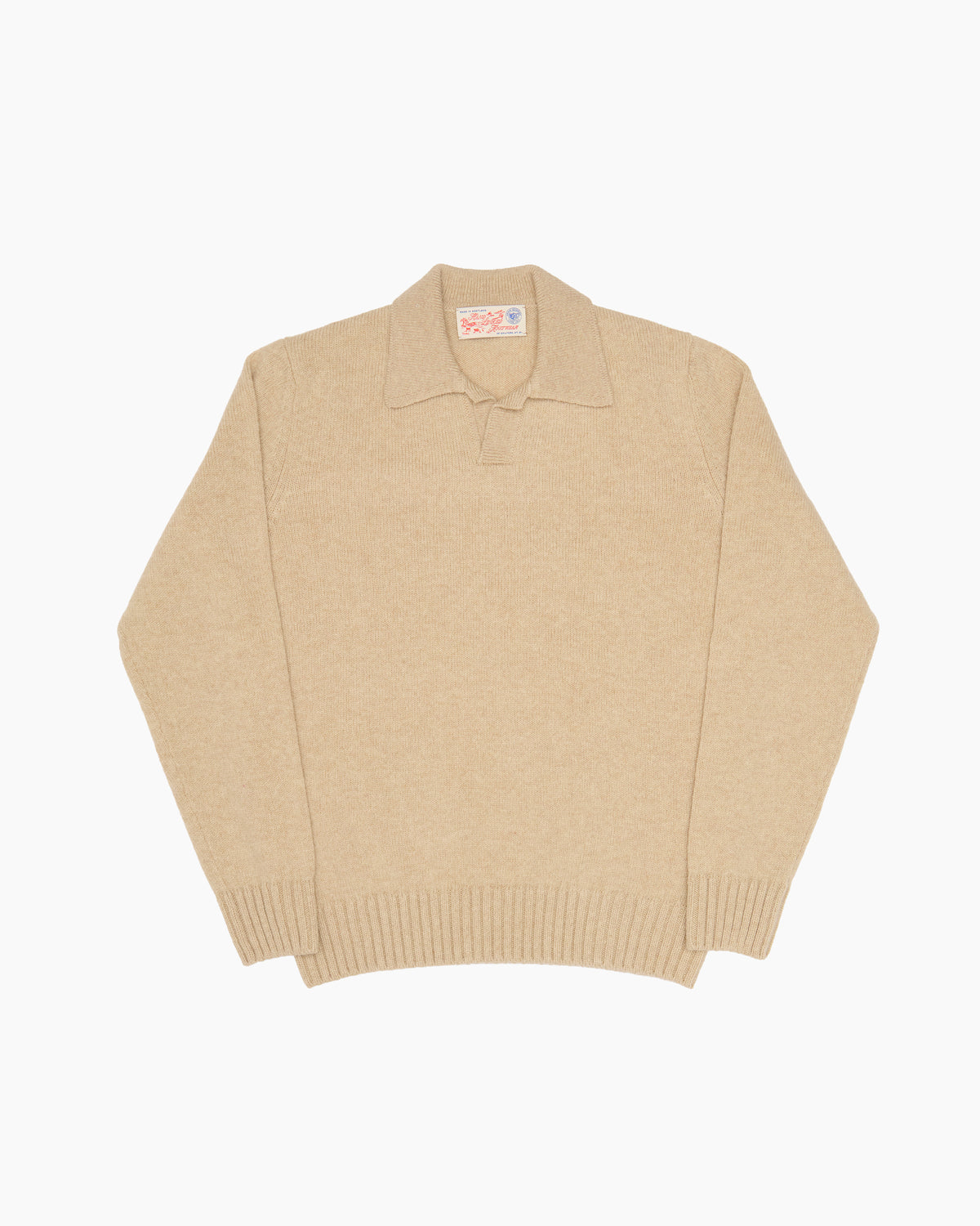 Peanut Knit Shetland Fly Polo Jumper