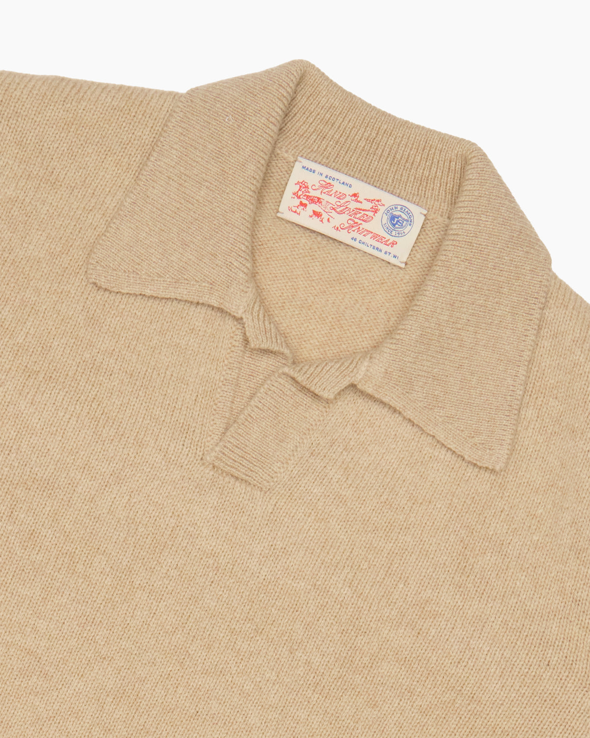 Peanut Knit Shetland Fly Polo Jumper