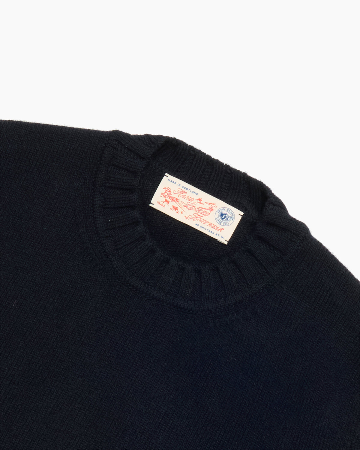 Navy Super Soft Shetland Knit Jumper