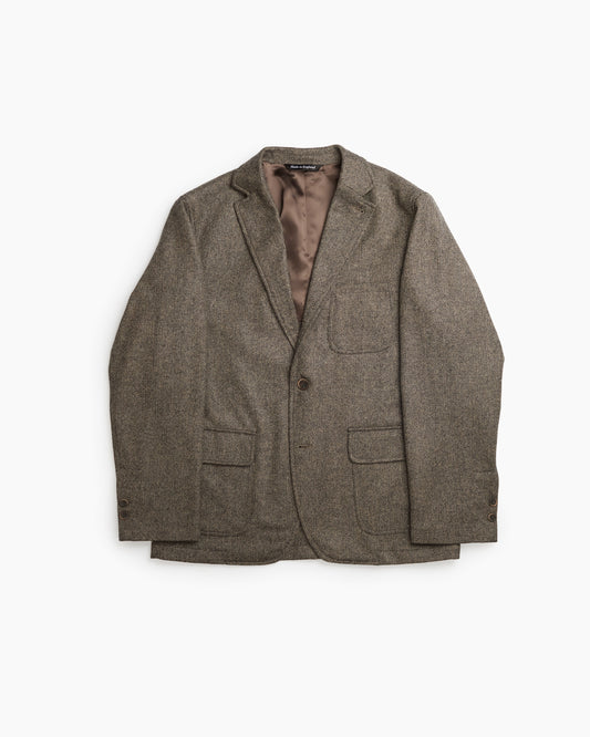 Taupe Herringbone Merino Lambswool Ivy Jacket