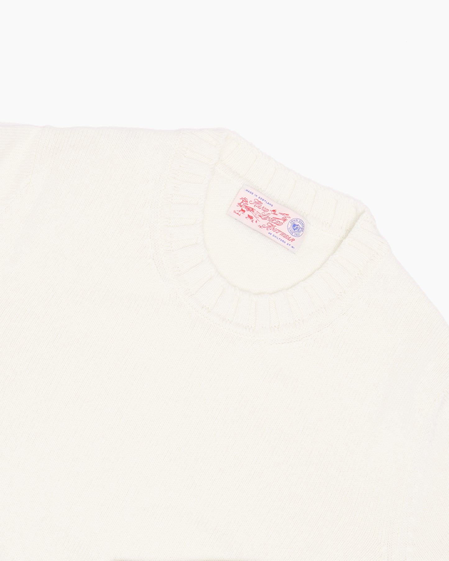 White Super Soft Shetland Knit Jumper