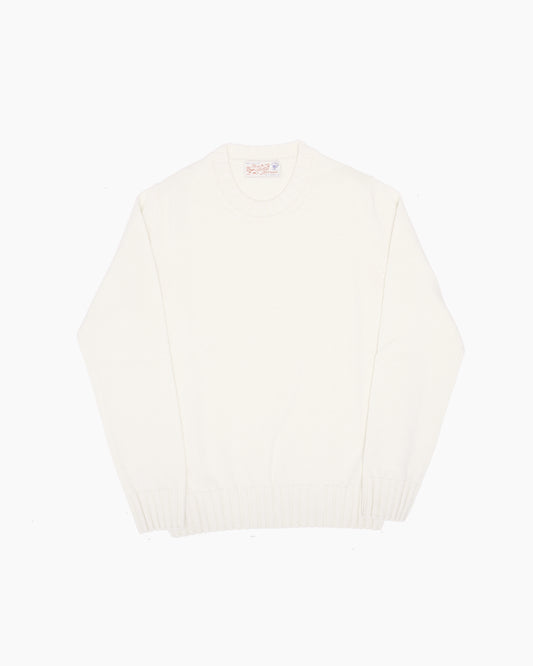 White Super Soft Shetland Knit Jumper