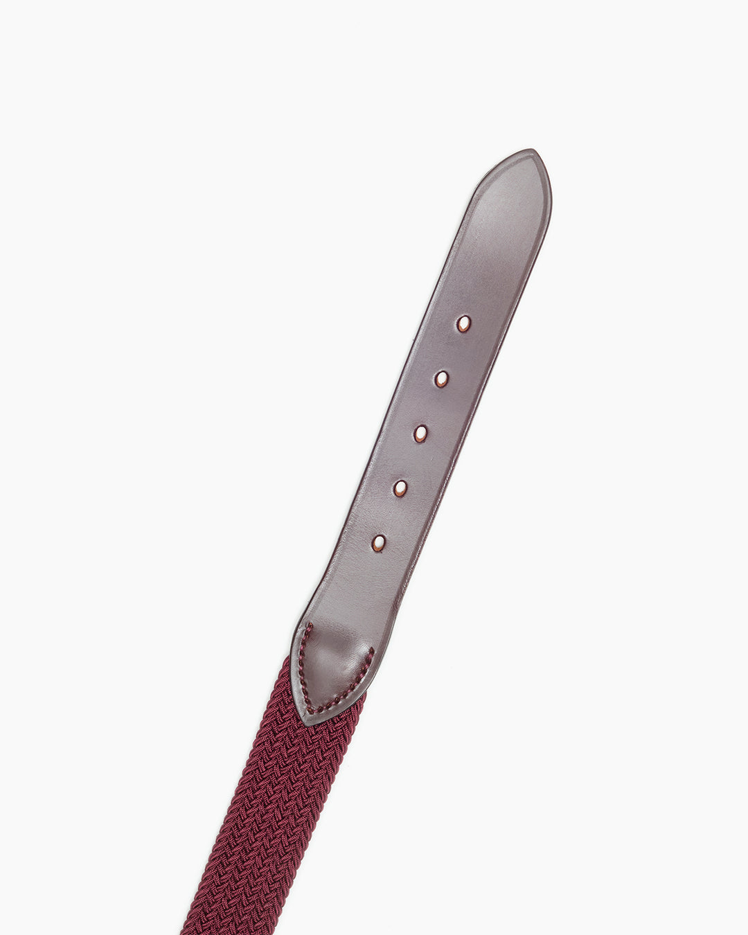 Burgundy Woven Stretch Surcingle Belt