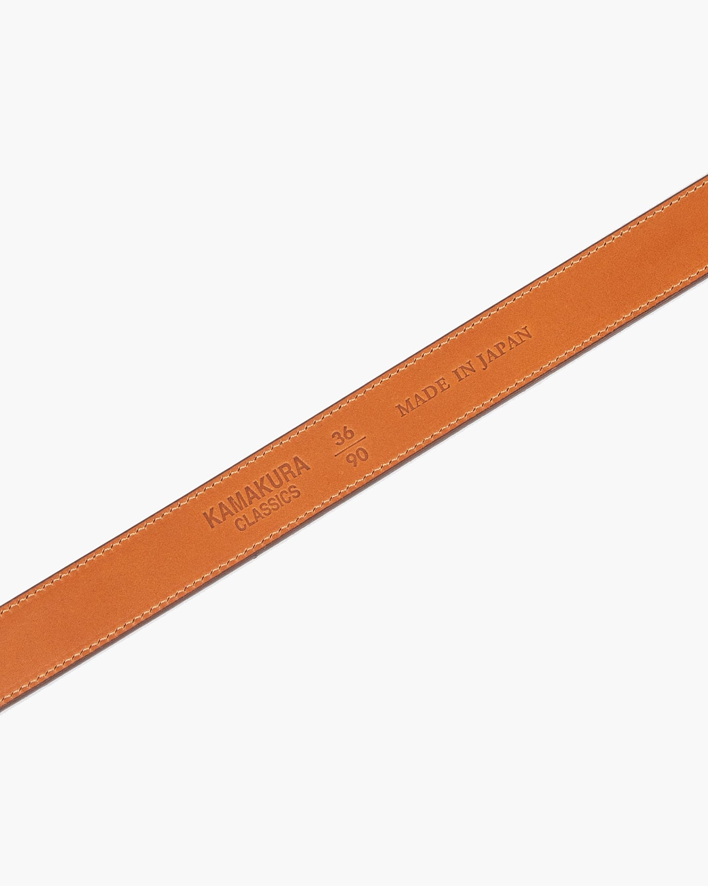 Brown Horseshoe Buckle Slim Suede Belt