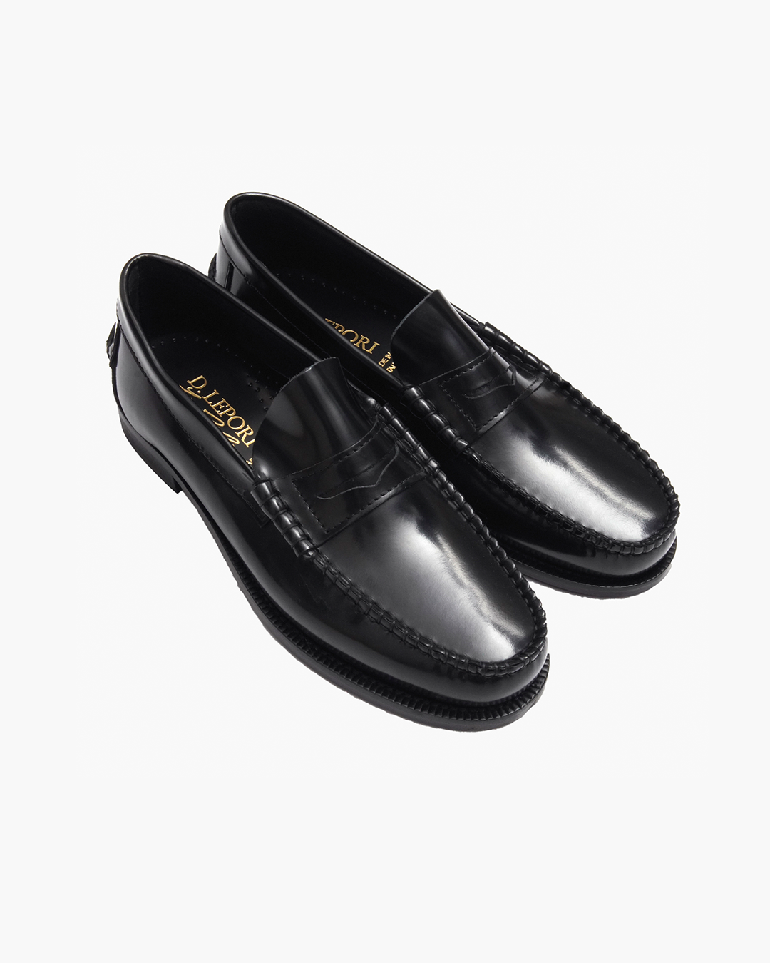 Black College Man Loafers