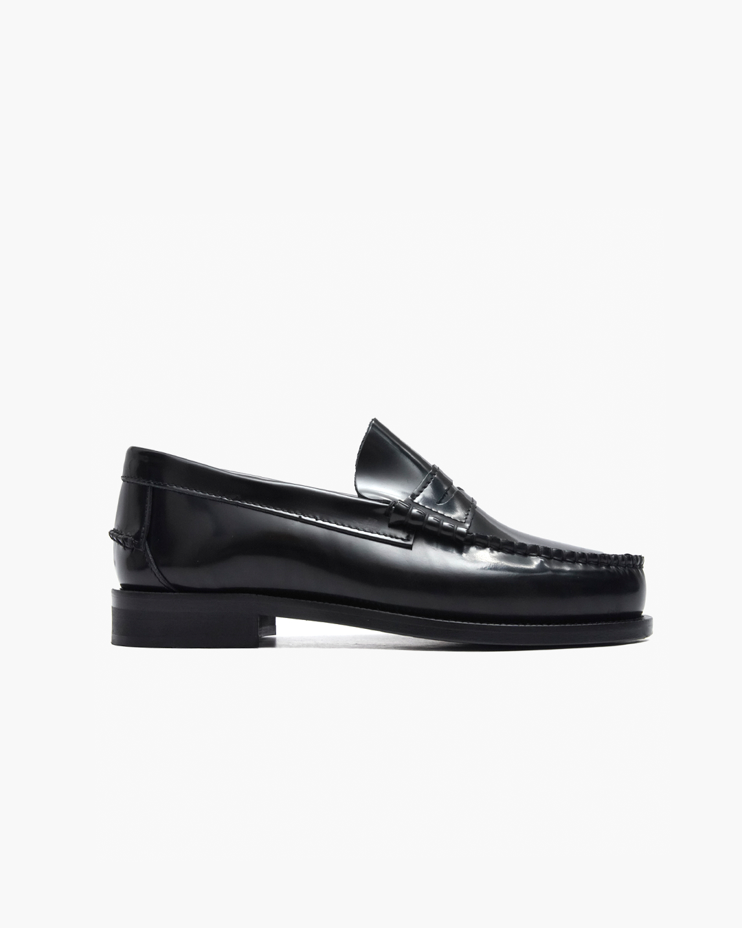 Women's Black College Man Loafers