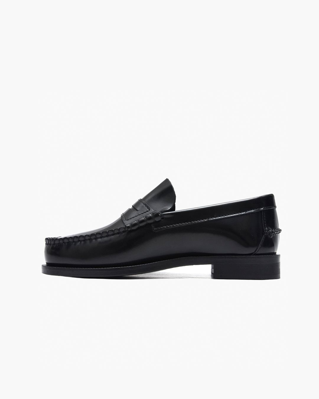 Women's Black College Man Loafers