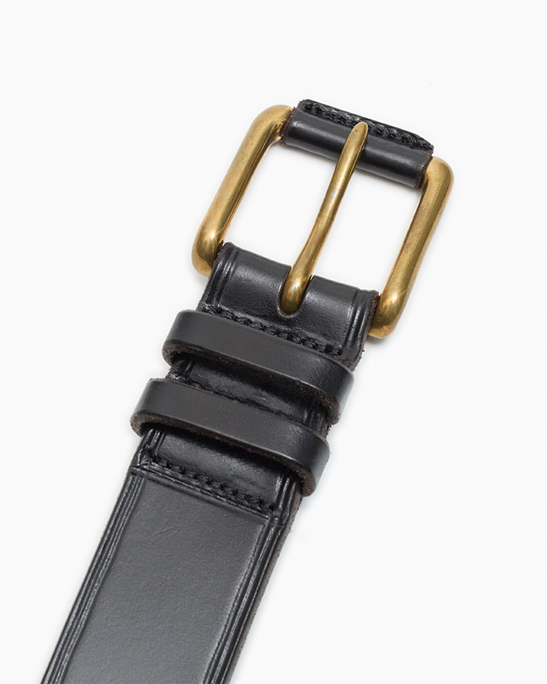 JS x McRostie Black Bridle 1 1/2 Inch Leather Belt