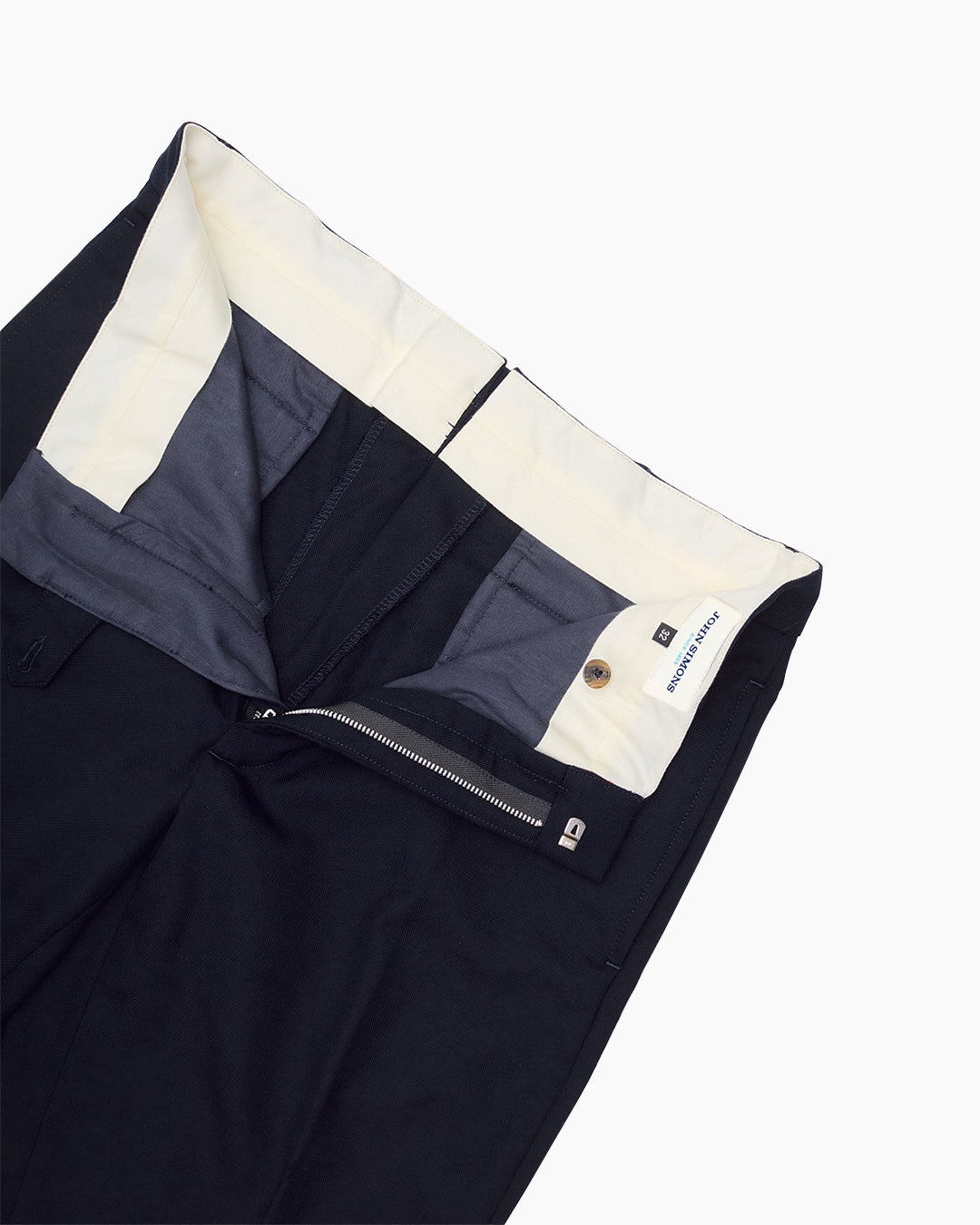 Navy Hopsack Ivy Trouser