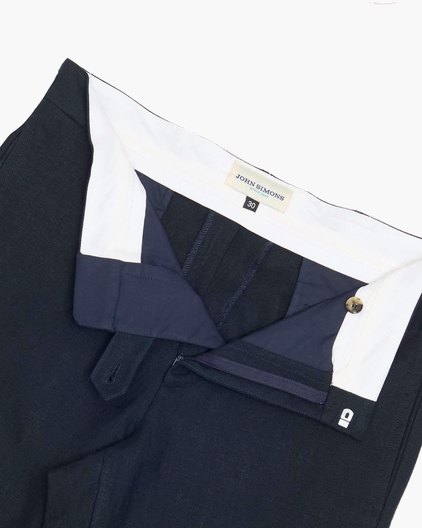 Navy Linen Ivy Trouser