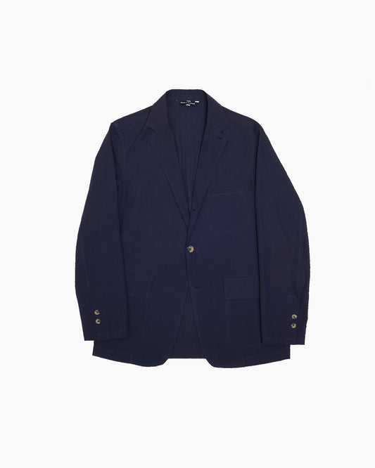 Navy Seersucker Ivy Jacket