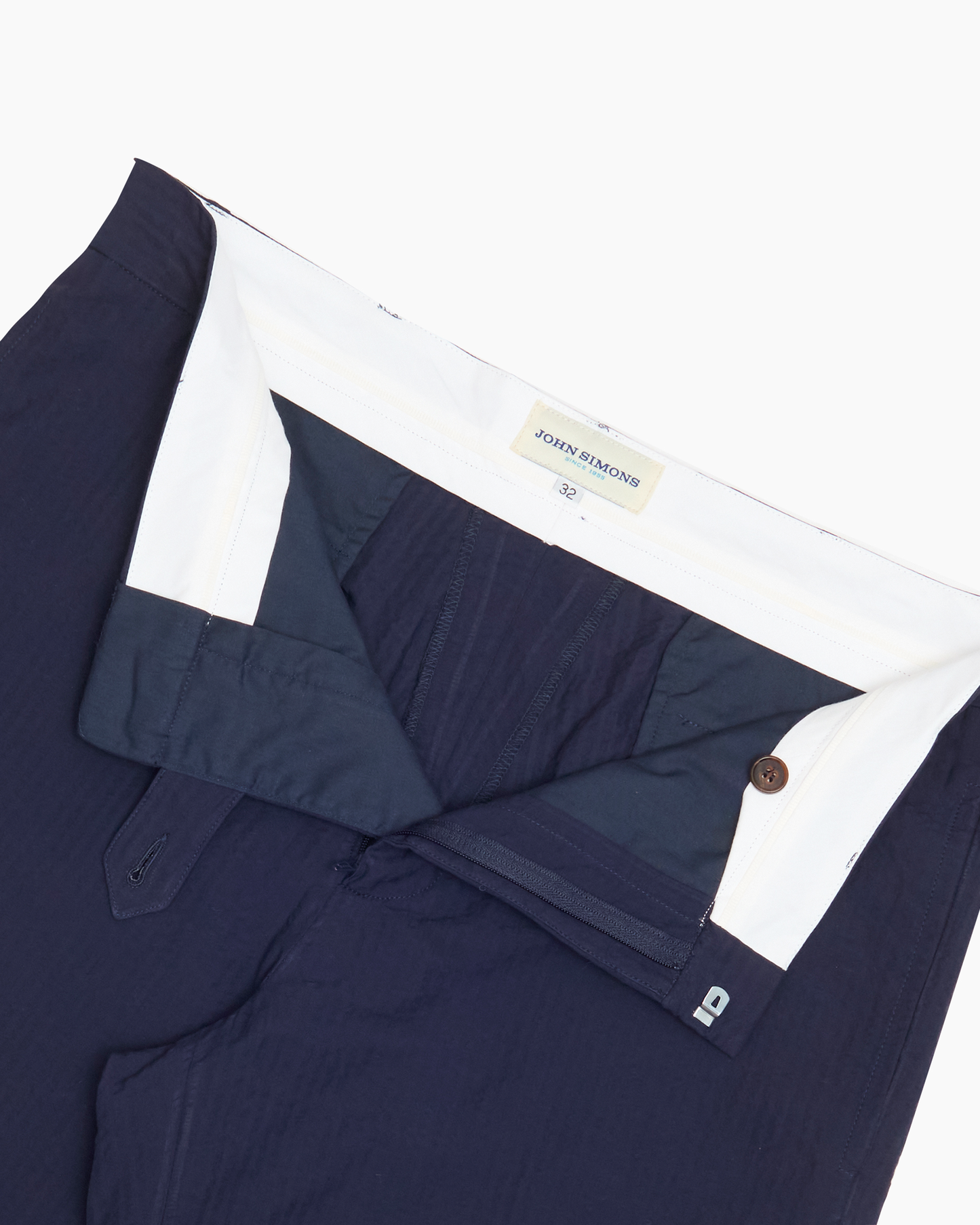 Navy Seersucker Ivy Trouser