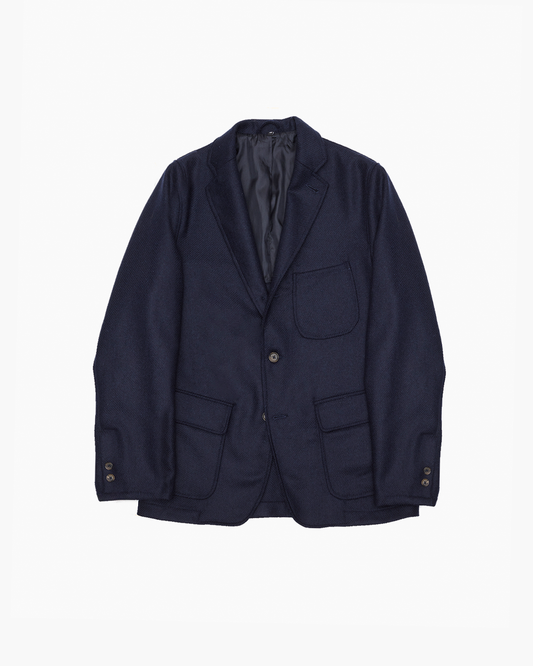 Navy Shetland Wool Ivy Jacket