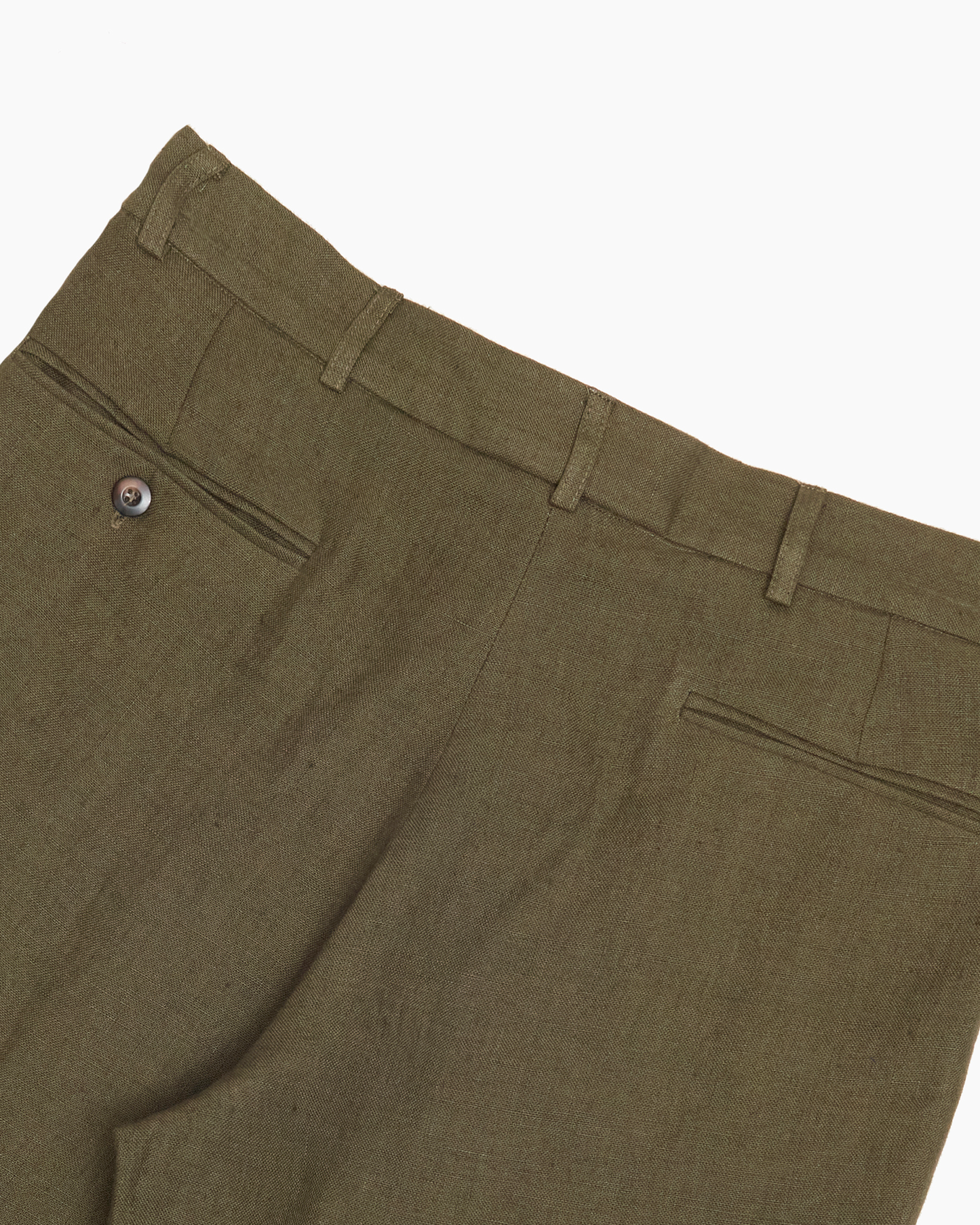 Olive Linen Ivy Trouser