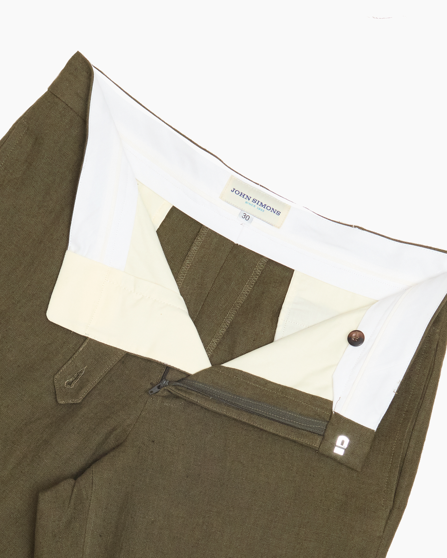 Olive Linen Ivy Trouser