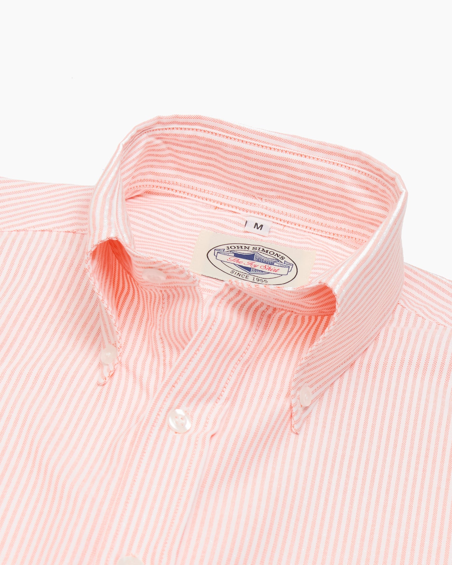 Orange & White University Stripe Ivy Oxford Shirt