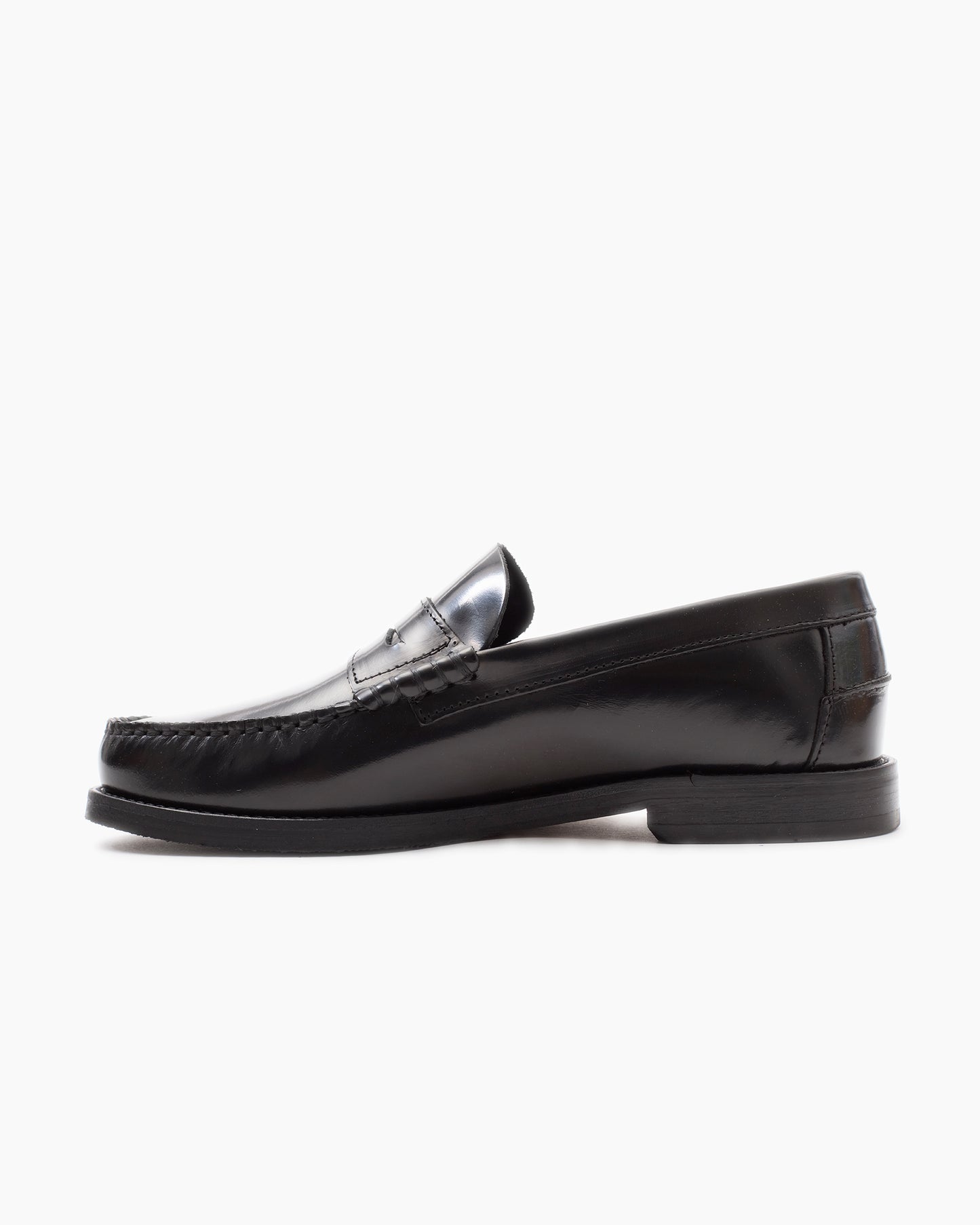 Black Dallas Polido Leather Loafer